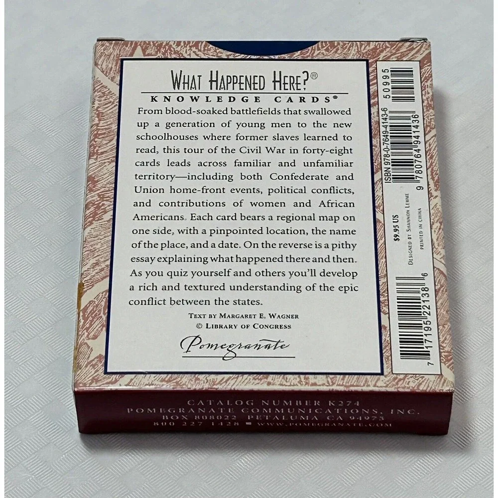 What Happened Here- The Civil War Knowledge Cards (48 Card Deck) Margaret Wagner